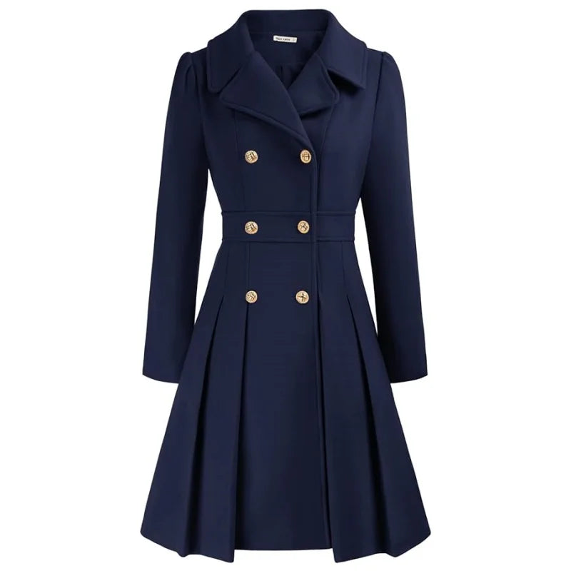 Women's Winter Wool Trench Coat