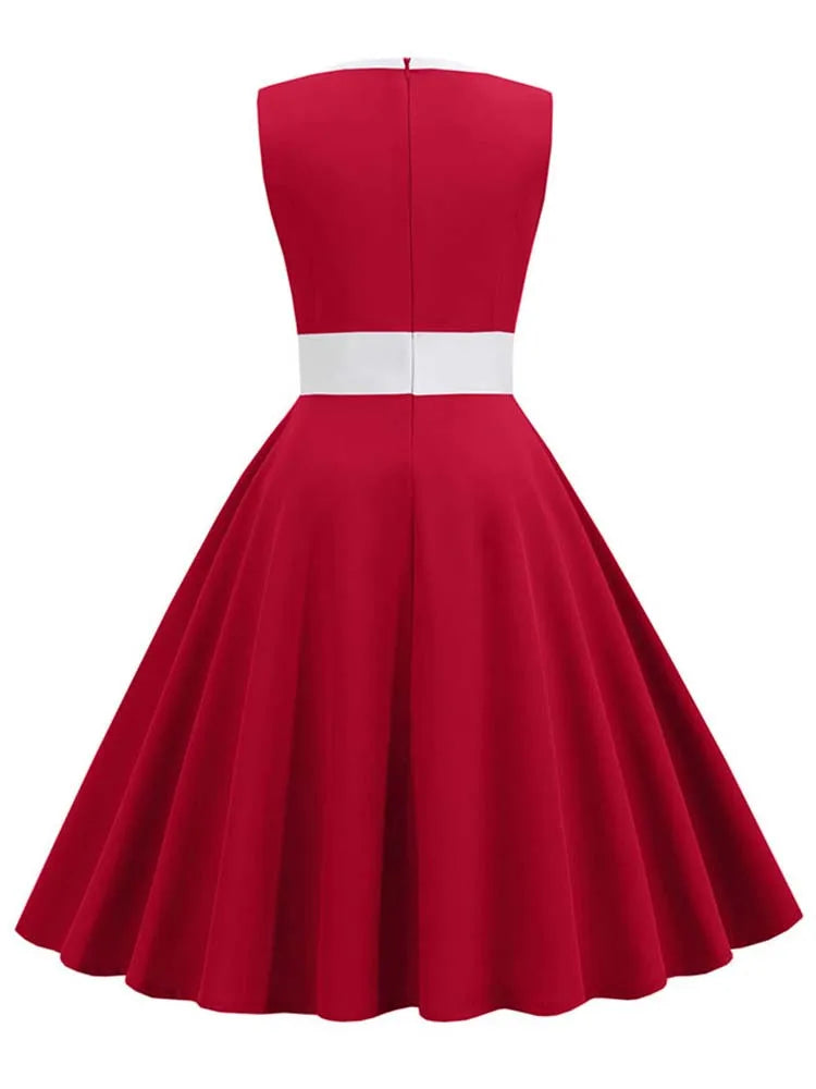 Vintage Rockabilly Summer Dress For Women - Flattering Fit