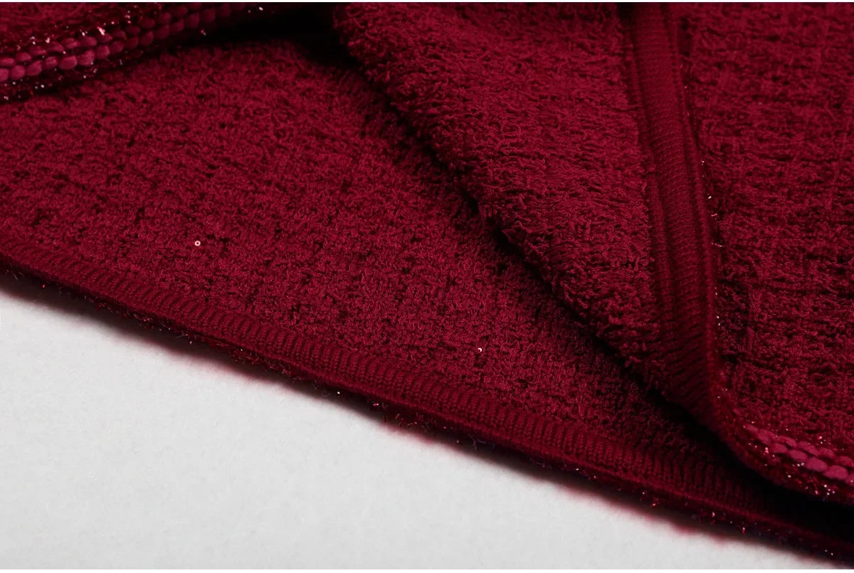 Luxury Double Breasted Crystal Bead Knit Evening Dress