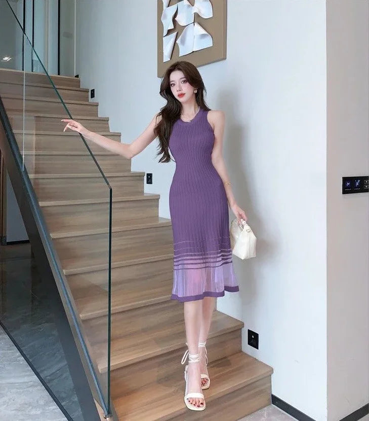 Black Midi Dress For Women Sleek Party Evening Wear