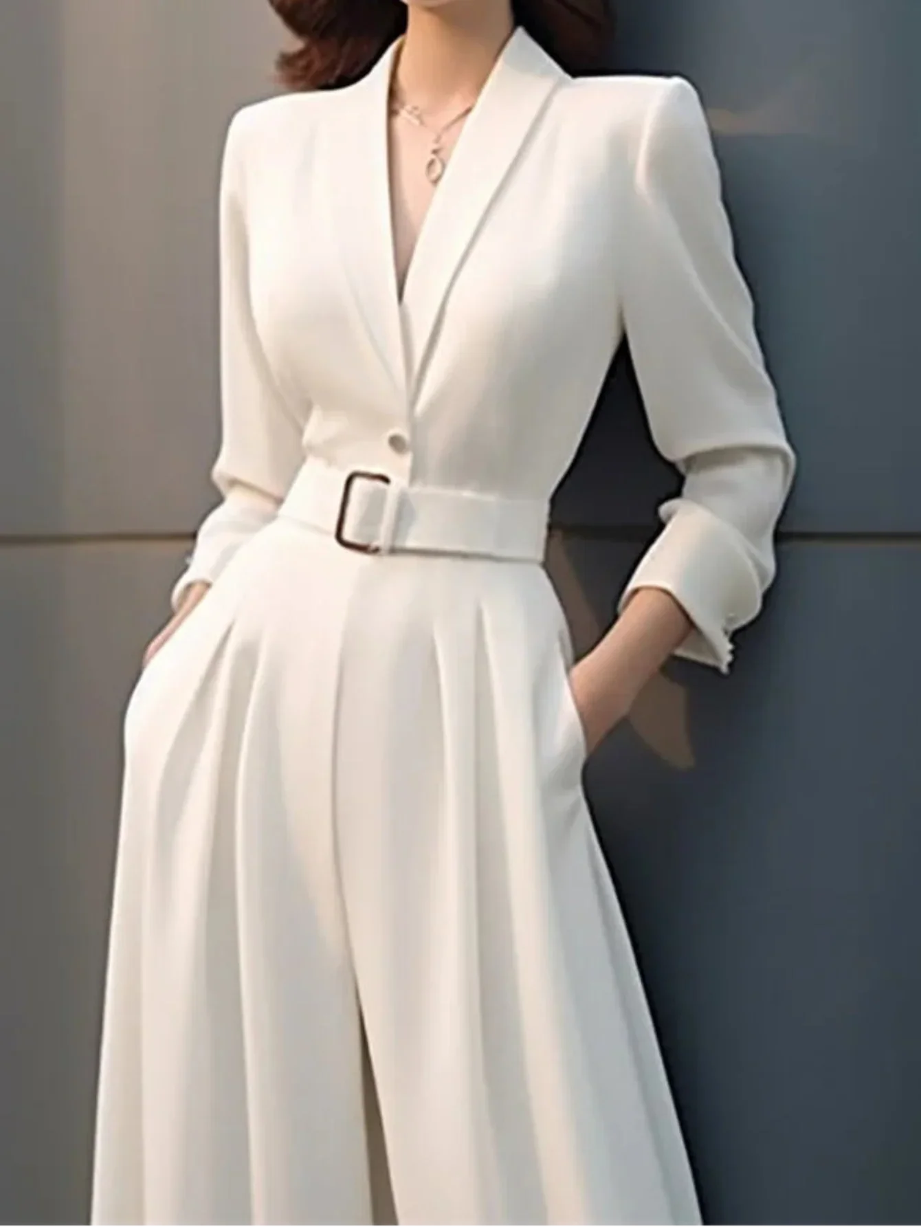 Women's European Style Jumpsuit Wide Leg | Polyester