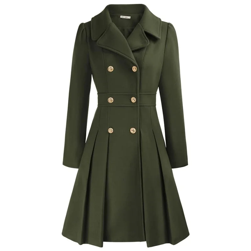 Women's Winter Wool Trench Coat