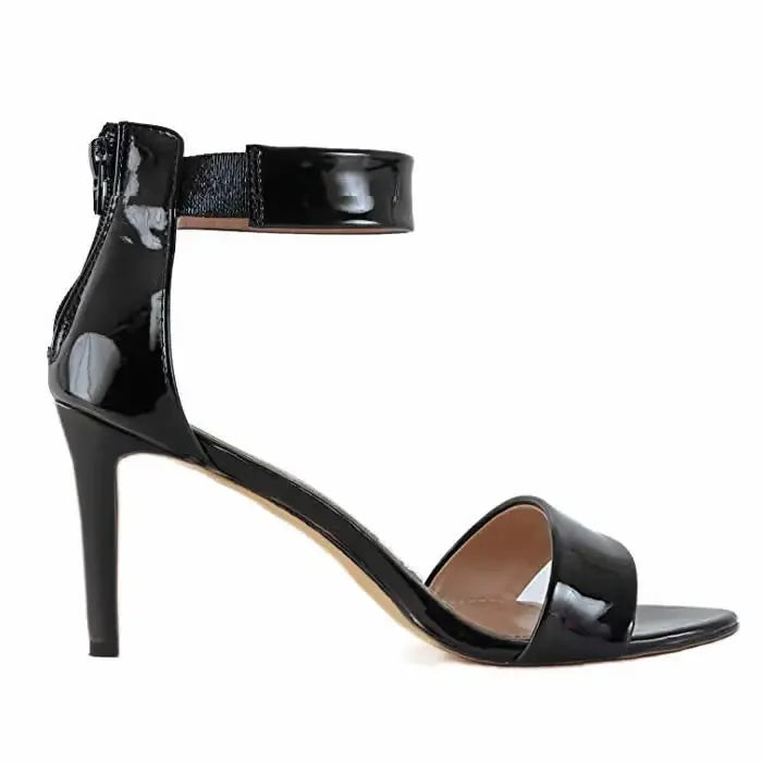 9cm Open Toe High Heel Sandals Ankle Strap