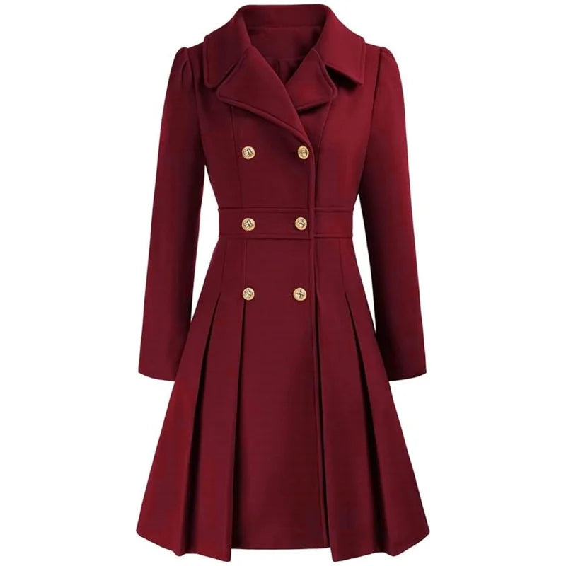 Women's Winter Wool Trench Coat