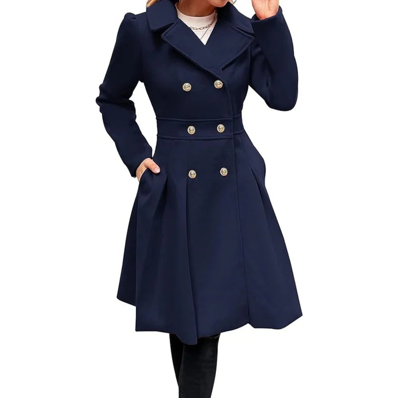Women's Winter Wool Trench Coat