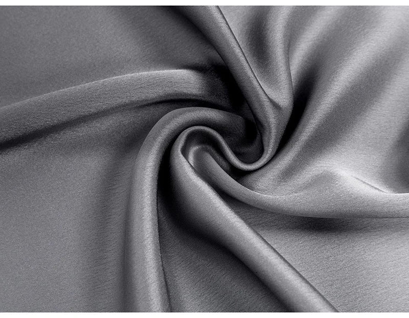 Spring Summer Straight Maxi Satin Silk Skirts