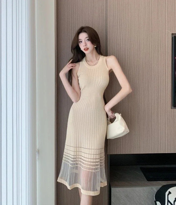 Black Midi Dress For Women Sleek Party Evening Wear