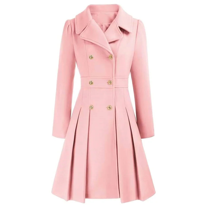 Women's Winter Wool Trench Coat