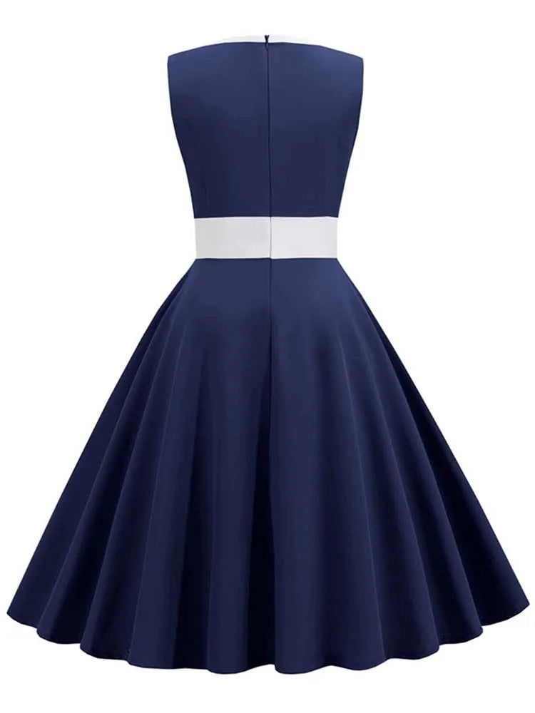 Vintage Rockabilly Summer Dress For Women - Flattering Fit