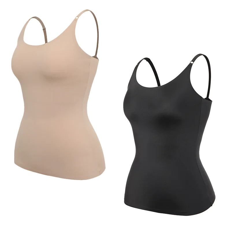 Tummy Control Shapewear Camisole – Seamless Plus Size Tank Top