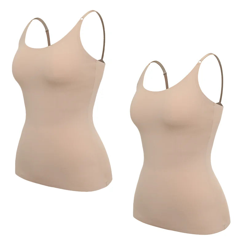 Tummy Control Shapewear Camisole – Seamless Plus Size Tank Top