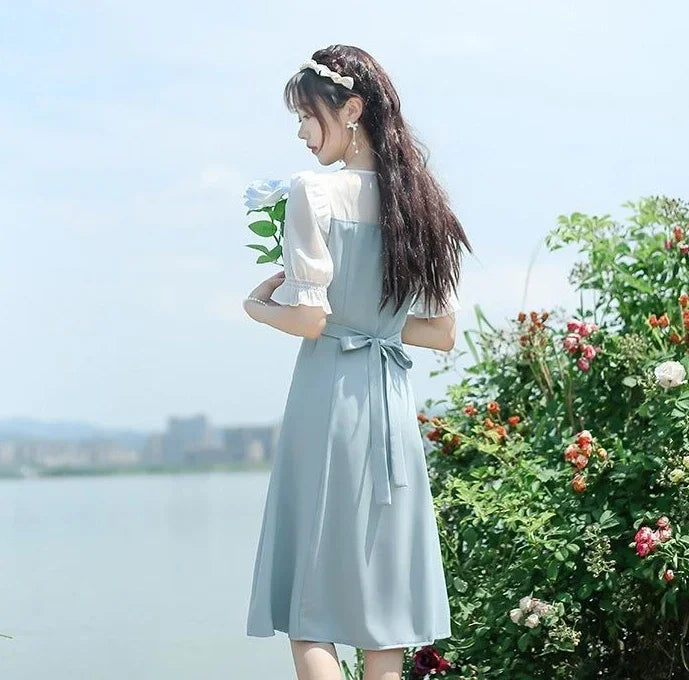 Women Satin Silk Dress Midi - High Quality Design