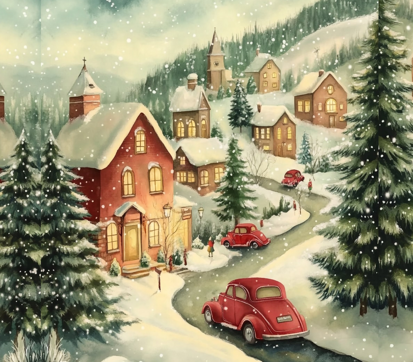 Vintage Christmas Neighborhood | 40 oz Tumblers