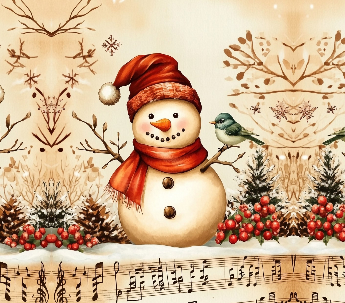 Vintage Snowman | 40 oz Tumbler