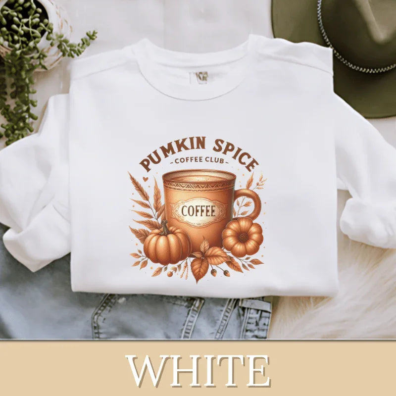 Pumpkin Spice Coffee Club | Women's Fall Sweatshirt