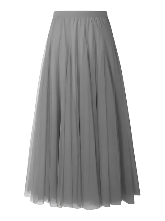 Dark Gray Mesh Tutu Skirt