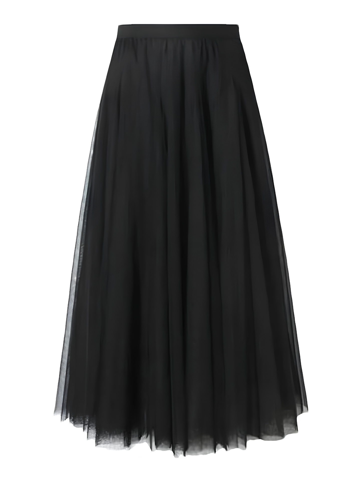 Black Mesh Tulle Skirt