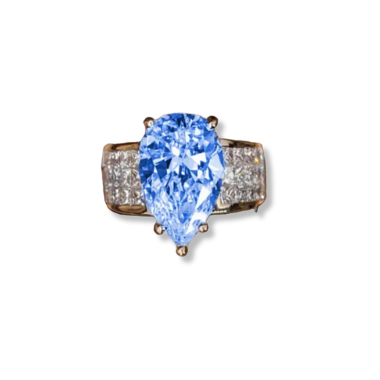 Sky Blue CZ Ring Fashion Jewelry