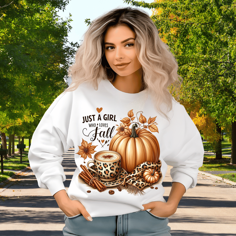 Just A Girl Who Loves Fall 2 | Women's Fall Sweatshirt