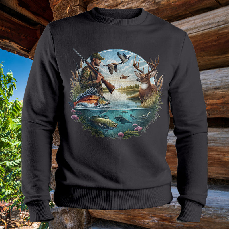 Hunting & Fishing Season | Men's Fall Sweatshirt