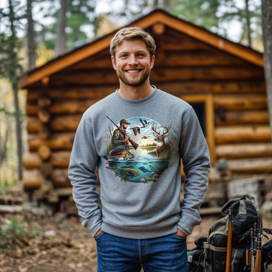 Hunting & Fishing Season | Men's Fall Sweatshirt