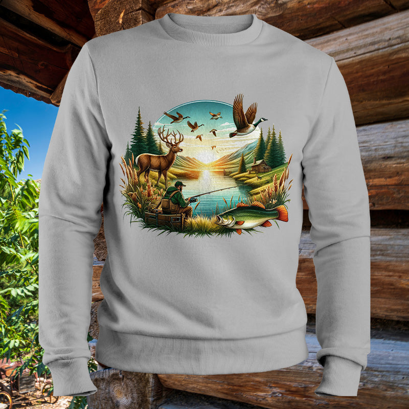 Hunting & Fishing Season | Men's Fall Sweatshirt