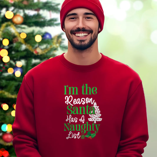I'm the Reason Santa Has A Naughty List | Christmas Sweatshirt