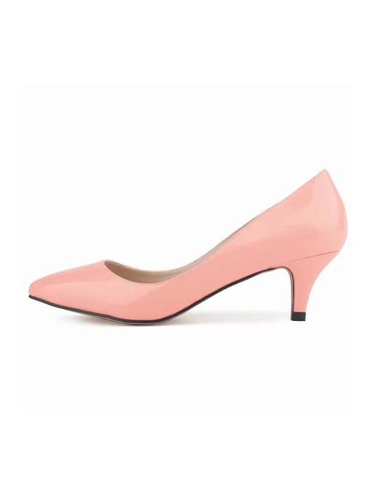 Classic Pink 5cm Kitten Heel Pumps Dress