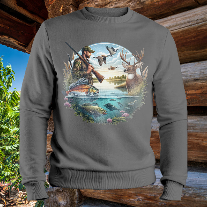 Hunting & Fishing Season | Men's Fall Sweatshirt