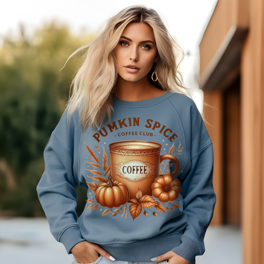 Pumpkin Spice Coffee Club | Women's Fall Sweatshirt