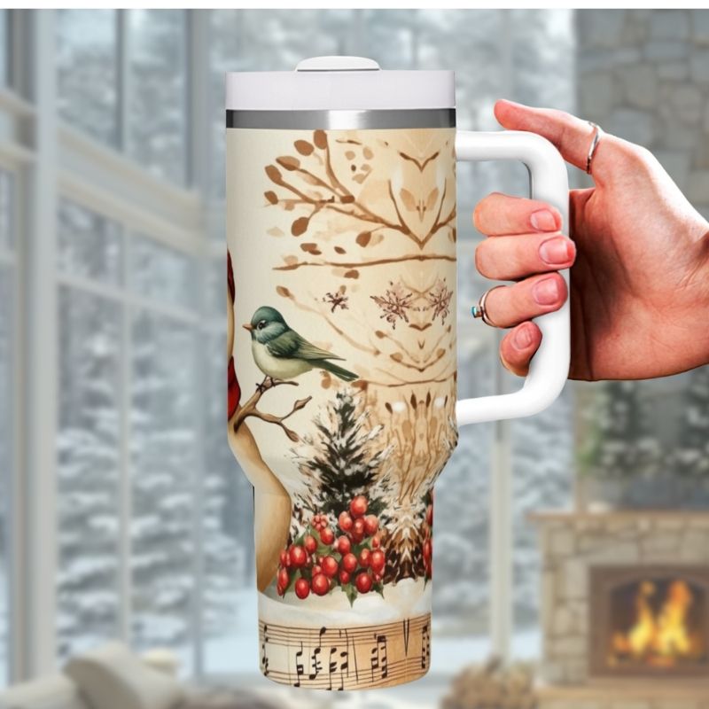 Vintage Snowman | 40 oz Tumbler