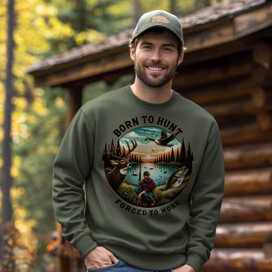 BORN TO HUNT | Men's Fall Sweatshirt