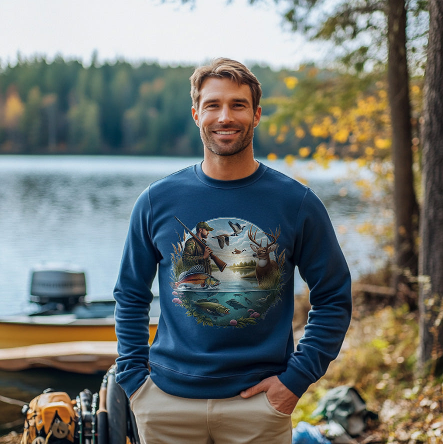 Hunting & Fishing Season | Men's Fall Sweatshirt