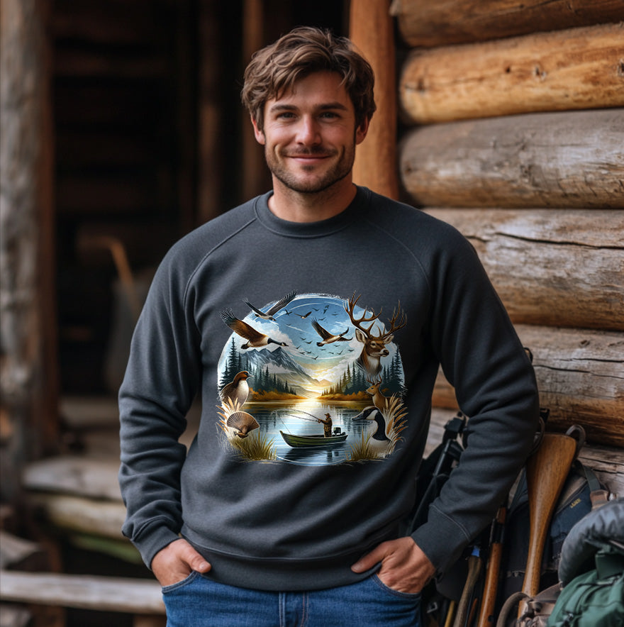 Deer. Geese, Bird & Duck Hunting | Men's Fall Sweatshirt