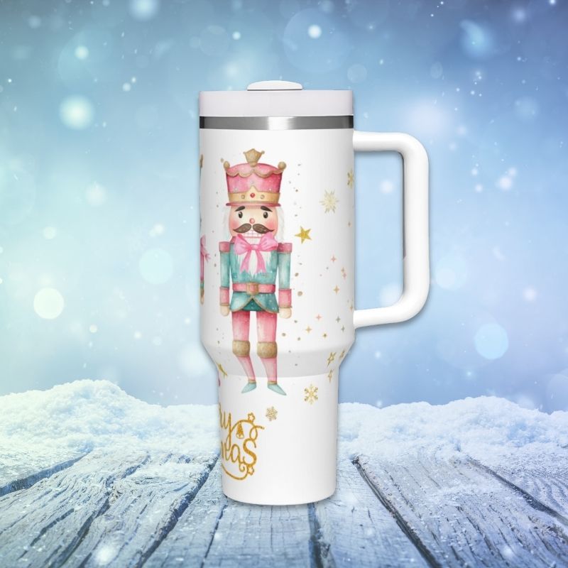 Pink Christmas Nutcracker | 40o z Tumbler