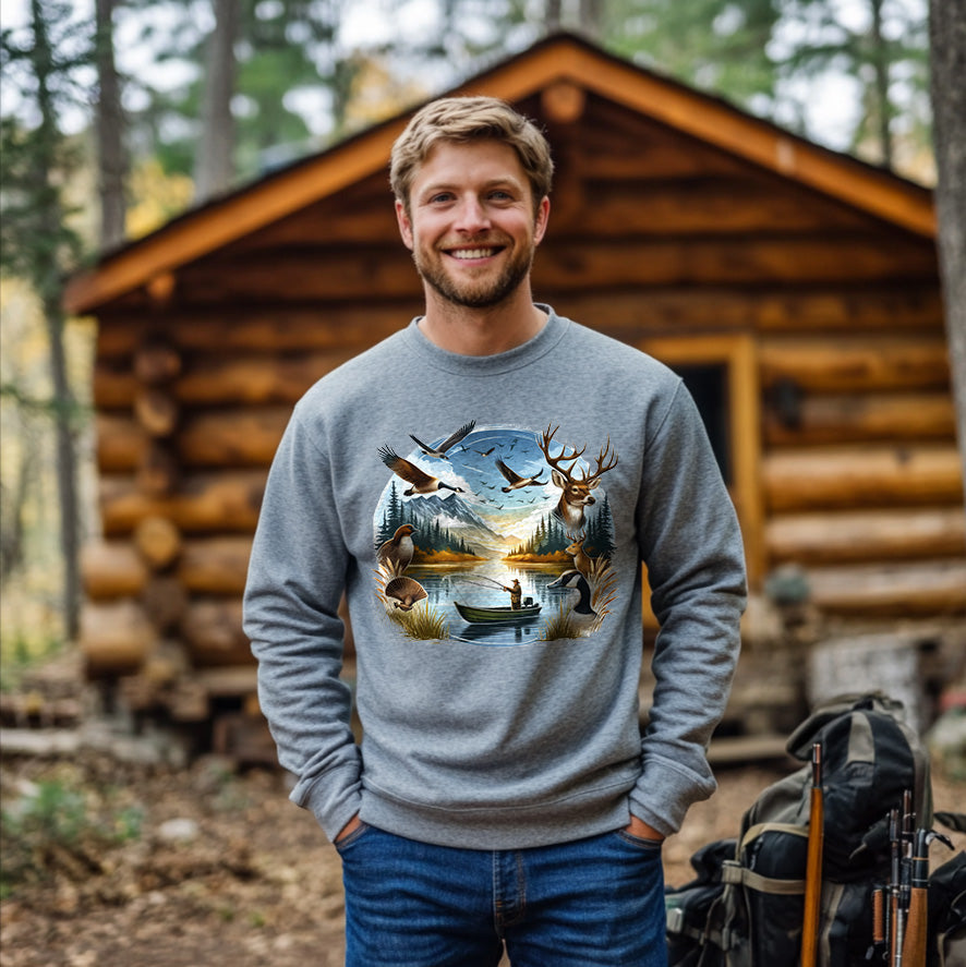 Deer. Geese, Bird & Duck Hunting | Men's Fall Sweatshirt