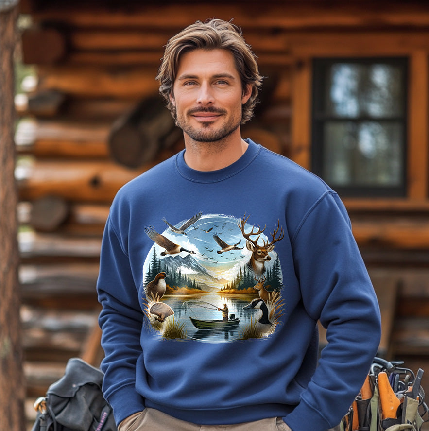 Deer. Geese, Bird & Duck Hunting | Men's Fall Sweatshirt