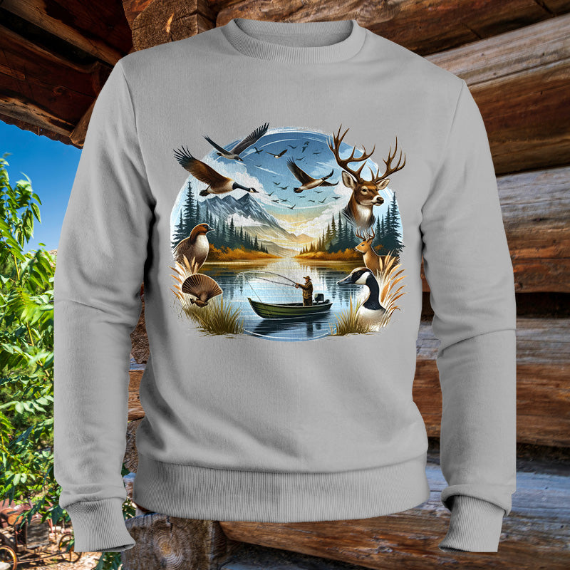 Deer. Geese, Bird & Duck Hunting | Men's Fall Sweatshirt