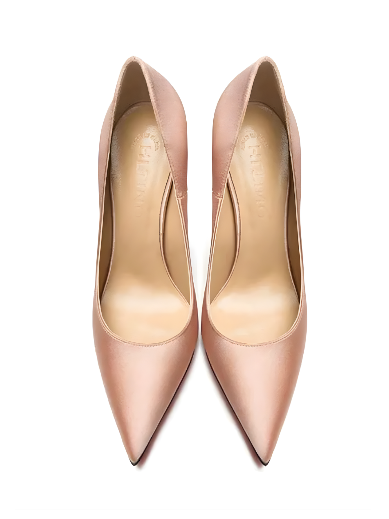 Elegant Champagne Pointed Toe High Heels