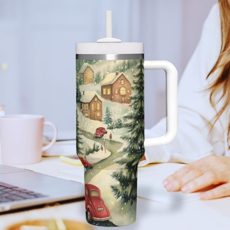 Vintage Christmas Neighborhood | 40 oz Tumblers