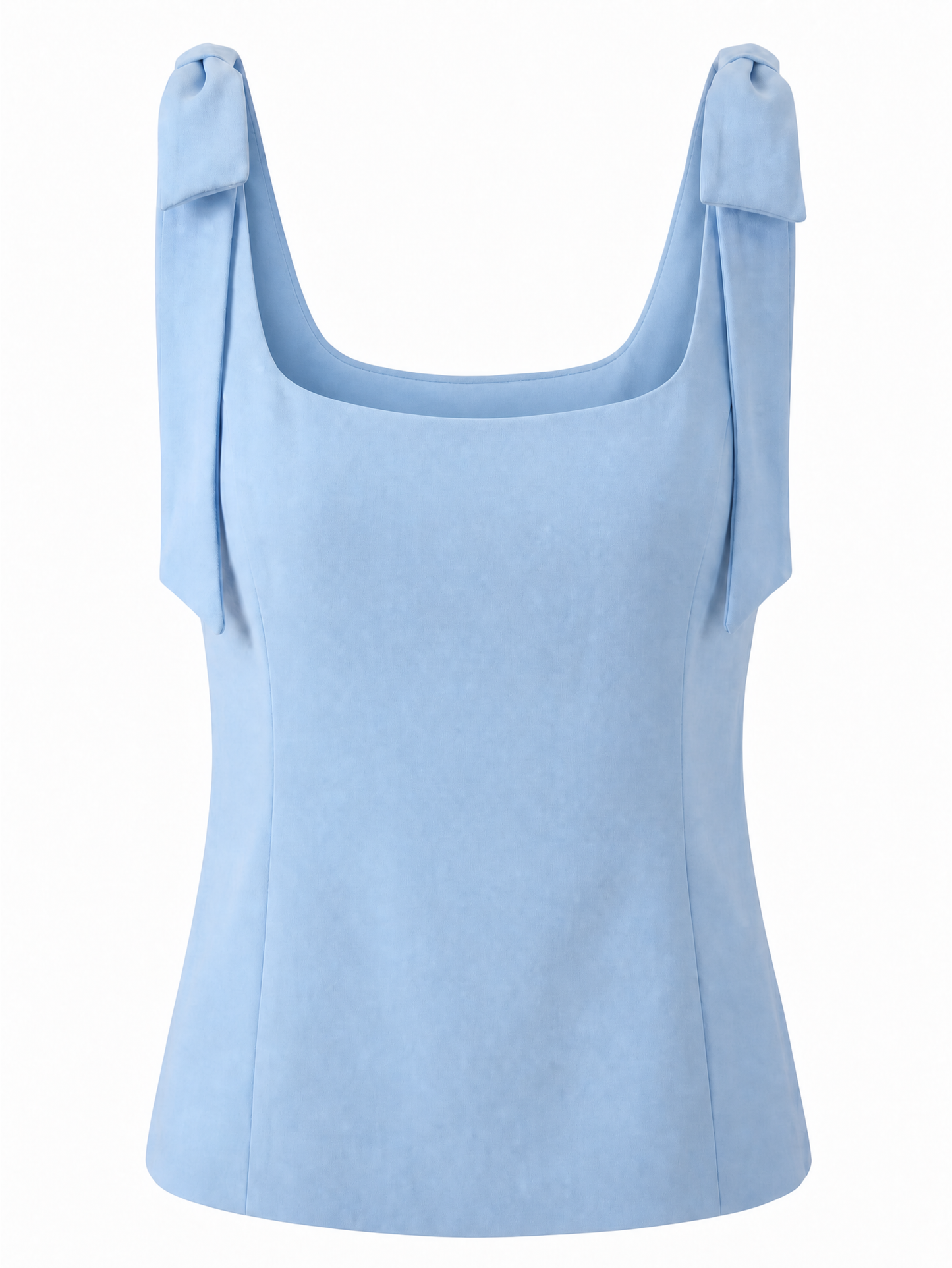 Sky Blue Bow Top Tank Top