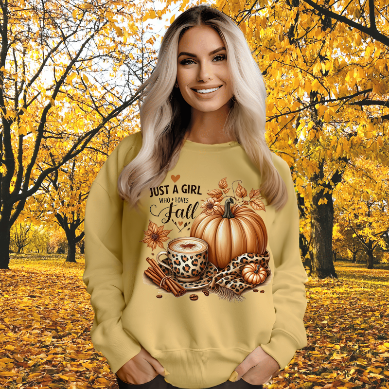 Just A Girl Who Loves Fall 2 | Women's Fall Sweatshirt