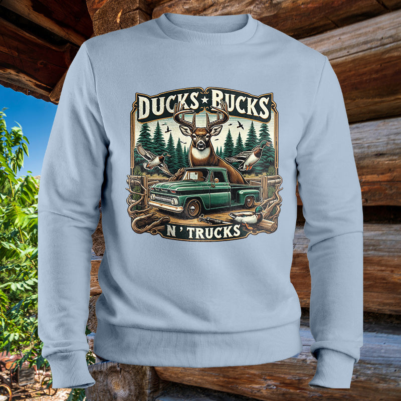 DUCKS BUCKS N' TRUCKS | Men's Fall Sweatshirt