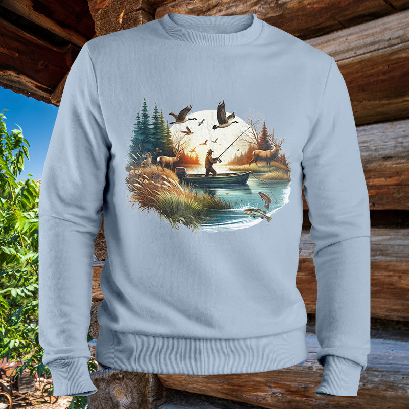 Fishing & Deer Hunting | Men's Fall Sweatshirt