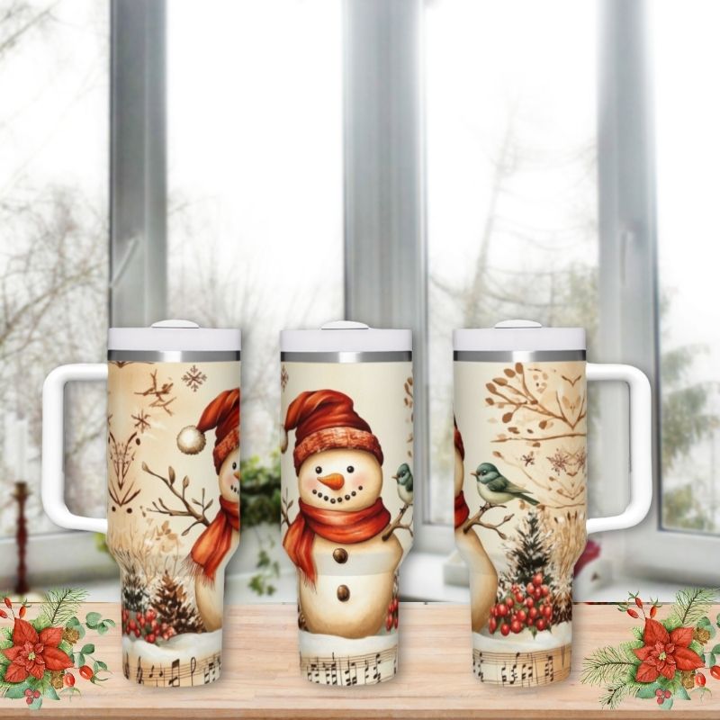 Vintage Snowman | 40 oz Tumbler