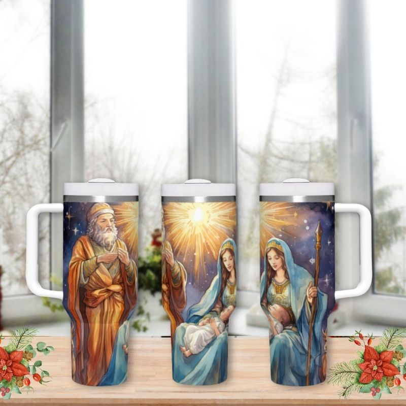 Christmas Nativity Scene for 40 0z Tumblers