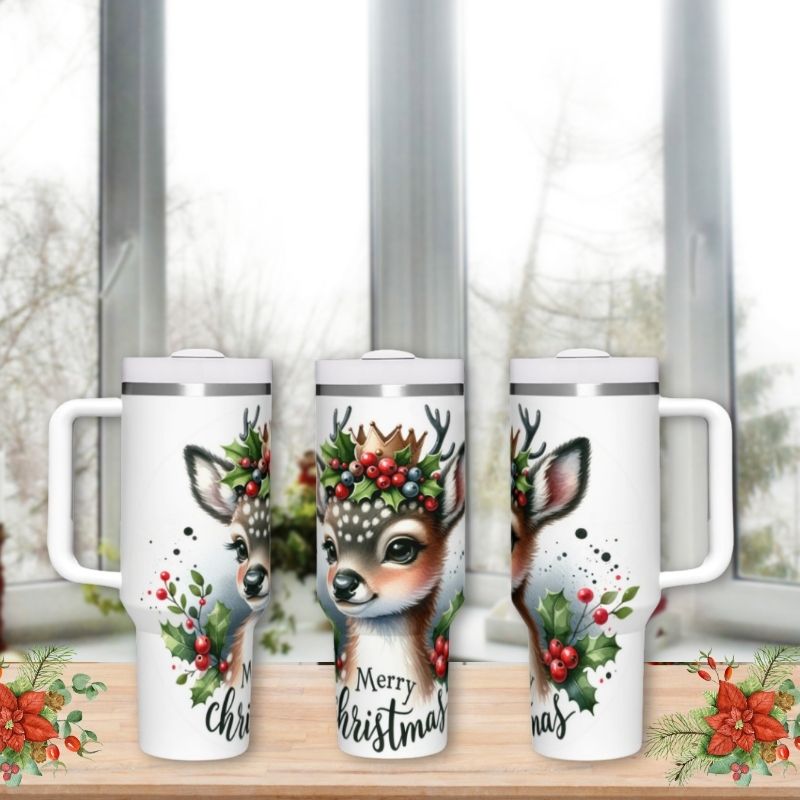 Merry Christmas Reindeer | 40 oz Tumbler