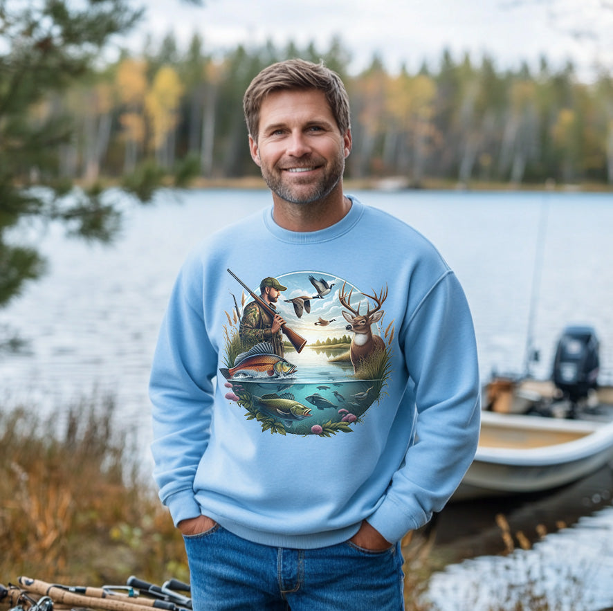 Hunting & Fishing Season | Men's Fall Sweatshirt