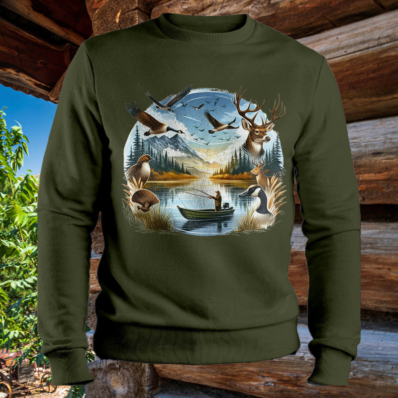 Deer. Geese, Bird & Duck Hunting | Men's Fall Sweatshirt