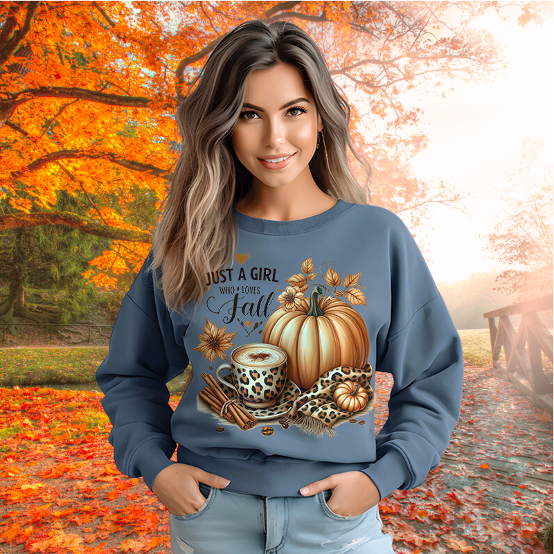 Just A Girl Who Loves Fall 2 | Women's Fall Sweatshirt